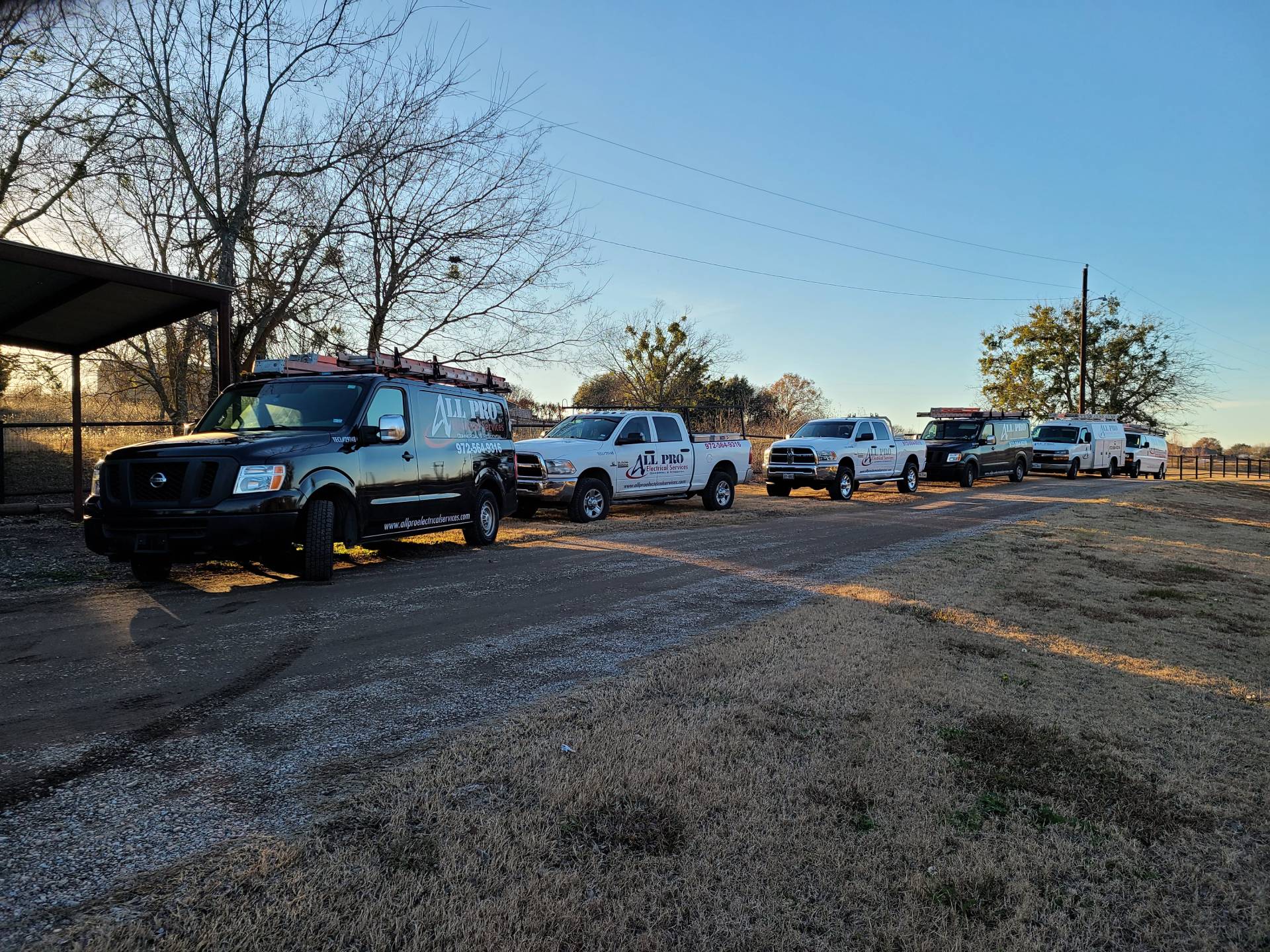 All Pro Electrical Services Vehicles
