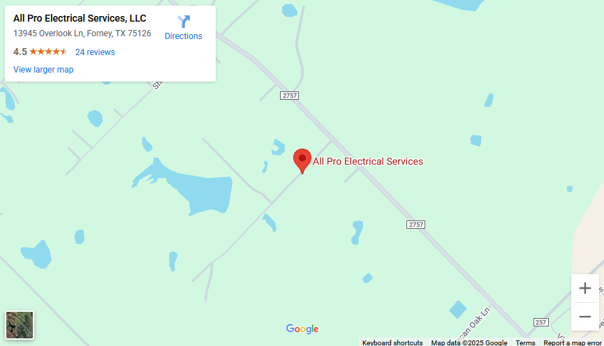 All Pro Electrical Services Location Map